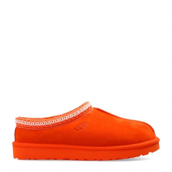 Ugg Tasman Orange Embroidered Shearling Lined Slippers Size 5 - Picture 1 of 6